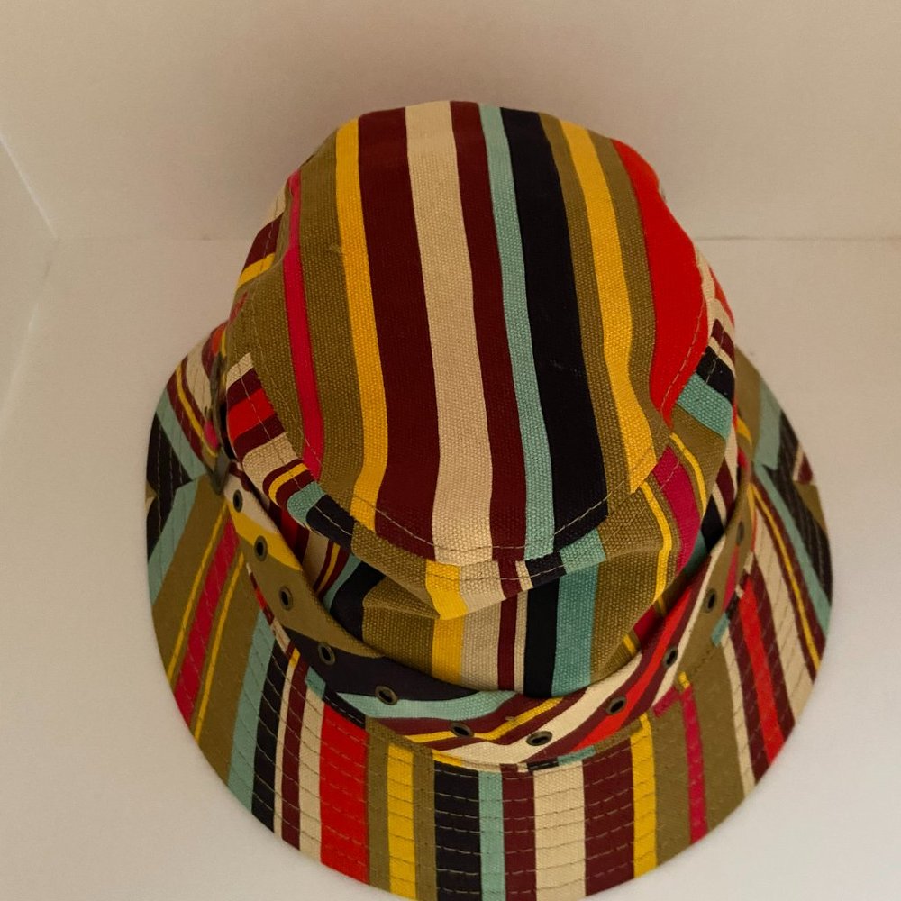 Scala Multicolored Striped Bucket Hat - image 2